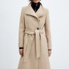 Belted Manteco wool coat