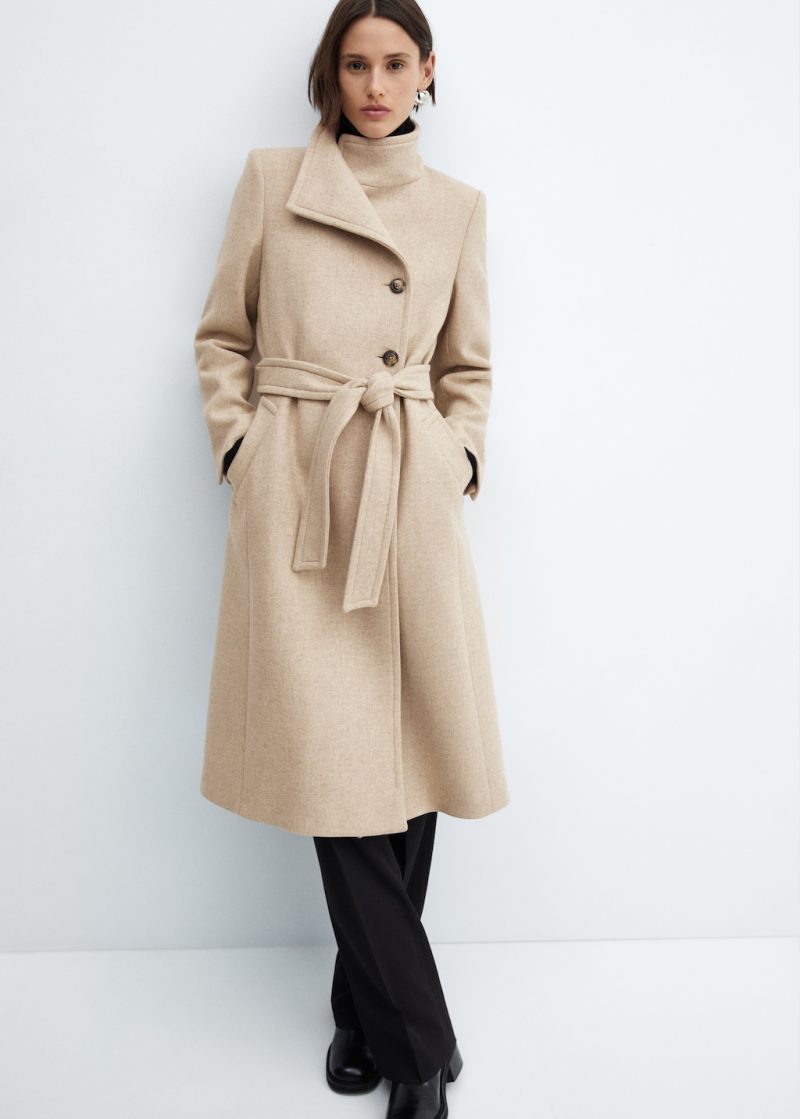 Belted Manteco wool coat - Image 4