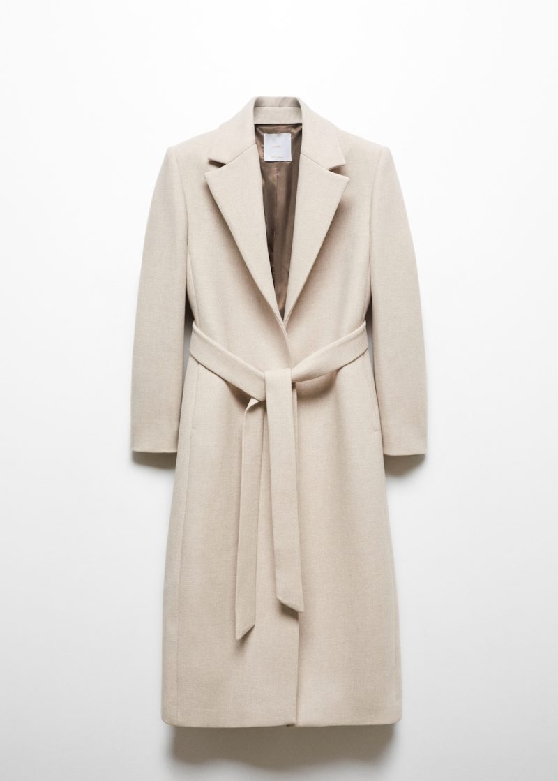 Manteco wool coat with detachable fur collar - Image 8