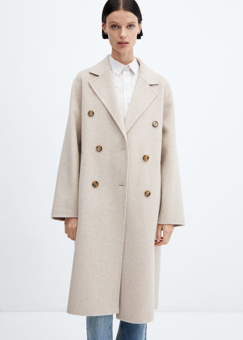 Handmade oversized wool coat