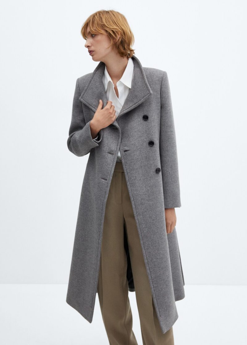 Belted Manteco wool coat