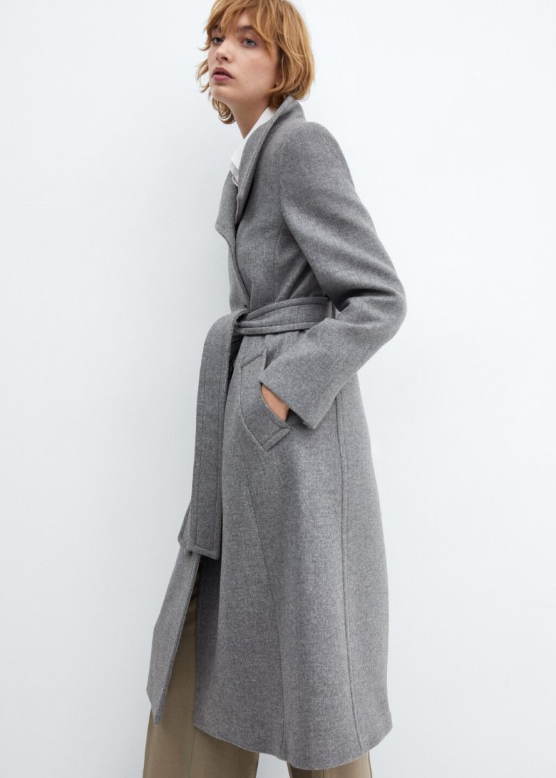 Belted Manteco wool coat - Image 4