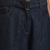 Dark Blue Luca Belted Wide Leg Jeans - Image 4