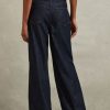 Dark Blue Luca Belted Wide Leg Jeans - Image 5