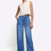 Mid Rise Baggy Wide Leg Jeans